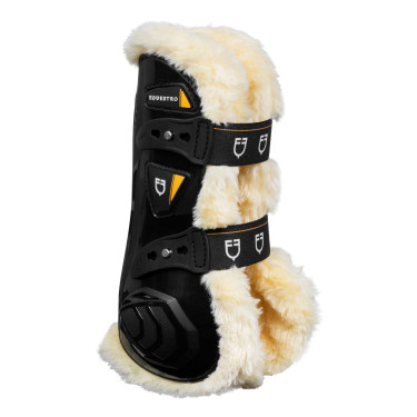 Guêtres en mouton synthétique avec fermeture rapide Equestro Guêtres en mouton synthétique avec fermeture rapide Equestro