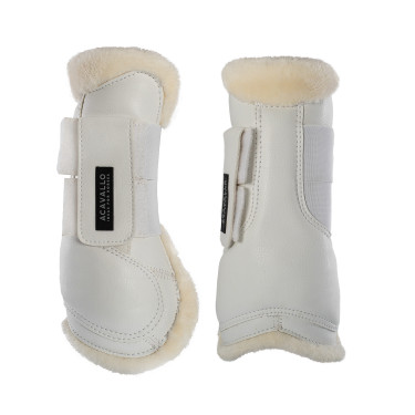 Guêtres en cuir écologique avec double velcro Acavallo