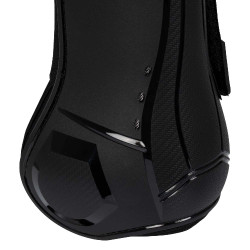 Guêtres anatomiques avec double fermeture velcro Platinum Equestro Noir