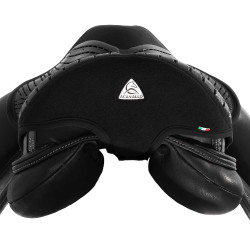 Protège-siège en gel Air Plus pour dressage avec gel extérieur 10mm Acavallo Noir