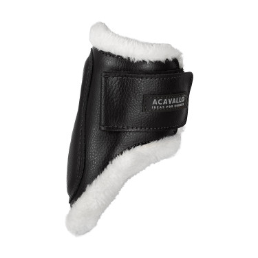 Protège-boulets en cuir écologique avec double velcro Acavallo Protège-boulets en cuir écologique avec double velcro Acavallo