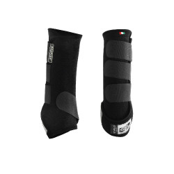 Guêtres arrière en newprene avec gel Respira Acavallo Noir