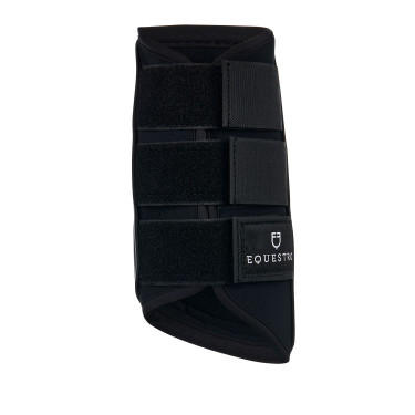 Guêtres de cross en néoprène et cuir perforé Airflow Equestro Guêtres de cross en néoprène et cuir perforé Airflow Equestro