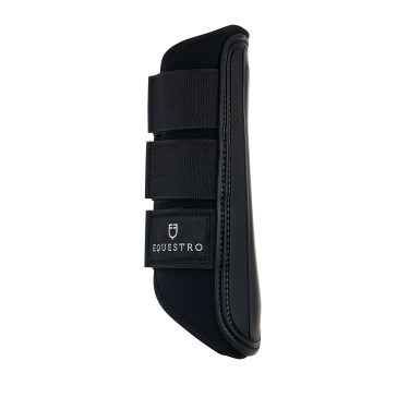 Guêtres de cross en néoprène et cuir perforé Airflow Equestro Guêtres de cross en néoprène et cuir perforé Airflow Equestro