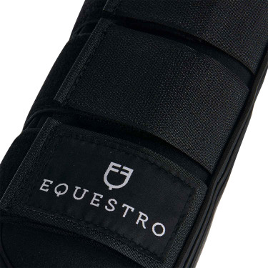 Guêtres de cross en néoprène et cuir perforé Airflow Equestro Guêtres de cross en néoprène et cuir perforé Airflow Equestro