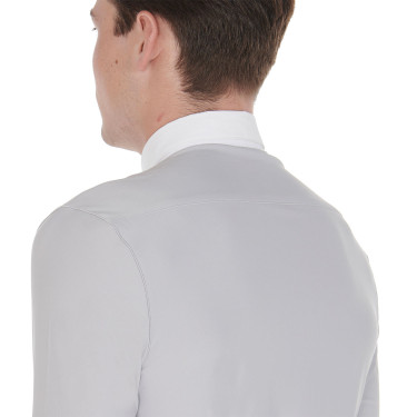 Polo manches longues en tissu polaire technique homme Warm+ Equestro Polo manches longues en tissu polaire technique homme Warm+ Equestro