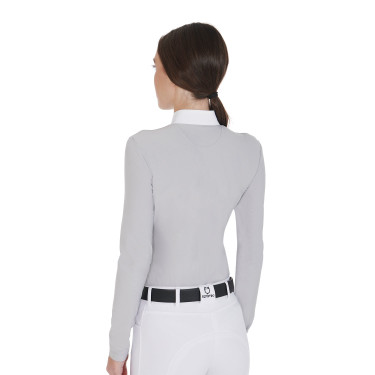 Polo manches longues en tissu polaire technique femme Warm+ Equestro Polo manches longues en tissu polaire technique femme Warm+ Equestro