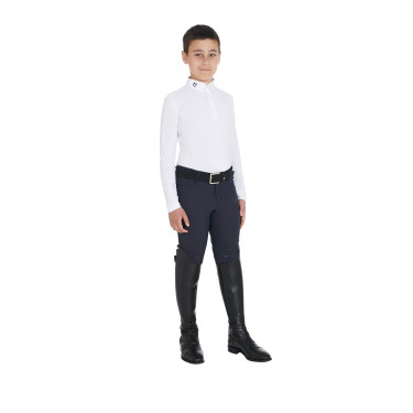 Polo de concours garçon cintré manches longues 3 boutons Avetis Equestro Polo de concours garçon cintré manches longues 3 boutons Avetis Equestro