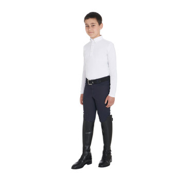 Polo de concours garçon cintré manches longues 3 boutons Avetis Equestro Polo de concours garçon cintré manches longues 3 boutons Avetis Equestro