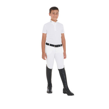Polo de concours garçon cintré manches courtes 4 boutons Arsen Equestro Polo de concours garçon cintré manches courtes 4 boutons Arsen Equestro