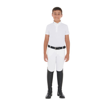 Polo de concours garçon cintré manches courtes 4 boutons Arsen Equestro Polo de concours garçon cintré manches courtes 4 boutons Arsen Equestro