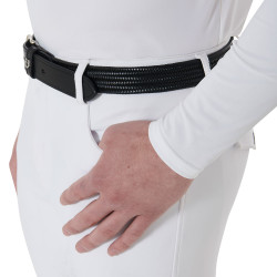 Polo de concours manches longues homme Nestor Equestro Blanc Polo de concours manches longues homme Nestor Equestro Blanc