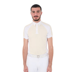 Polo de concours ajusté manches courtes homme 4 boutons Equestro