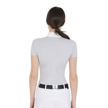 Polo de concours ajusté manches courtes femme Mariam Equestro Polo de concours ajusté manches courtes femme Mariam Equestro