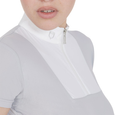 Polo de concours ajusté manches courtes femme Mariam Equestro Polo de concours ajusté manches courtes femme Mariam Equestro
