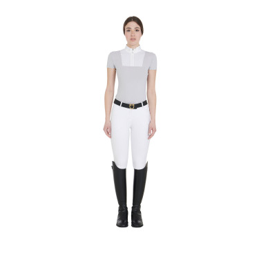Polo de concours ajusté manches courtes femme Mariam Equestro Polo de concours ajusté manches courtes femme Mariam Equestro
