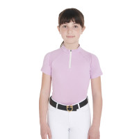 Polo d'entraînement technique manches courtes enfant avec fermeture éclair Equestro Marine blazer Bleu marine Polo d'entraînement technique manches courtes enfant avec fermeture éclair Equestro Marine blazer Bleu marine