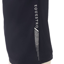 Polo d'entraînement bicolore ajusté manches courtes avec fermeture éclair homme Equestro Marine blazer / blanc antique Bleu mari Polo d'entraînement bicolore ajusté manches courtes avec fermeture éclair homme Equestro Marine blazer / blanc antique Bleu mari