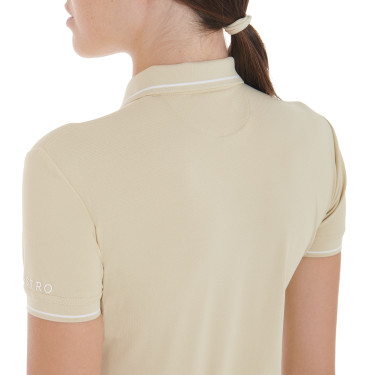 Polo d'entraînement ajusté en tissu respirant femme Equestro Polo d'entraînement ajusté en tissu respirant femme Equestro
