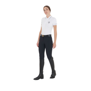 Polo d'entraînement ajusté en tissu respirant femme Equestro Polo d'entraînement ajusté en tissu respirant femme Equestro