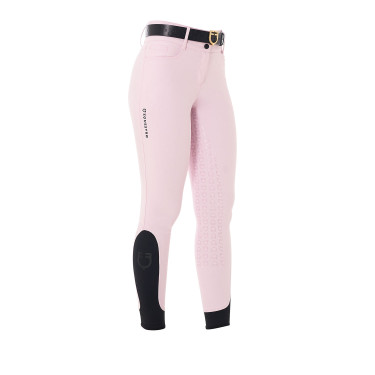 Pantalon taille haute avec grip intégral femme Equestro Ballerine Rose Pantalon taille haute avec grip intégral femme Equestro Ballerine Rose