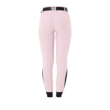 Pantalon taille haute avec grip intégral femme Equestro Ballerine Rose Pantalon taille haute avec grip intégral femme Equestro Ballerine Rose