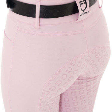 Pantalon taille haute avec grip intégral femme Equestro Ballerine Rose Pantalon taille haute avec grip intégral femme Equestro Ballerine Rose