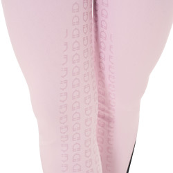 Pantalon taille haute avec grip intégral femme Equestro Ballerine Rose Pantalon taille haute avec grip intégral femme Equestro Ballerine Rose