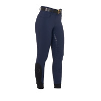 Pantalon taille haute avec grip intégral femme Equestro Marine blazer Bleu marine