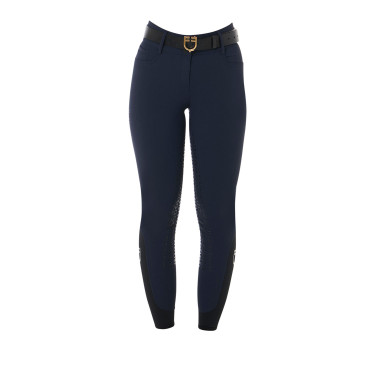Pantalon taille haute avec grip intégral femme Equestro Marine Bleu marine Pantalon taille haute avec grip intégral femme Equestro Marine Bleu marine