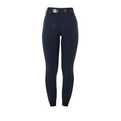Pantalon taille haute avec grip intégral femme Equestro Marine Bleu marine Pantalon taille haute avec grip intégral femme Equestro Marine Bleu marine
