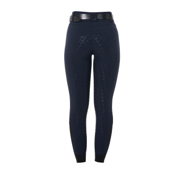 Pantalon taille haute avec grip intégral femme Equestro Marine Bleu marine Pantalon taille haute avec grip intégral femme Equestro Marine Bleu marine