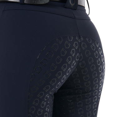Pantalon taille haute avec grip intégral femme Equestro Marine Bleu marine Pantalon taille haute avec grip intégral femme Equestro Marine Bleu marine