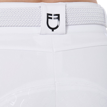 Pantalon taille haute avec grip intégral femme Equestro Blanc Pantalon taille haute avec grip intégral femme Equestro Blanc