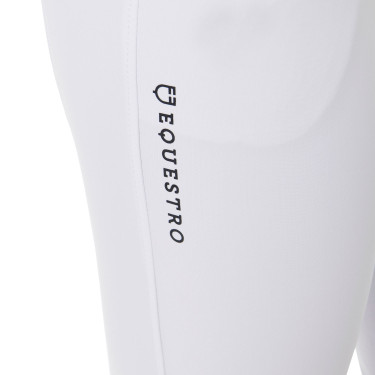 Pantalon taille haute avec grip intégral femme Equestro Blanc Pantalon taille haute avec grip intégral femme Equestro Blanc