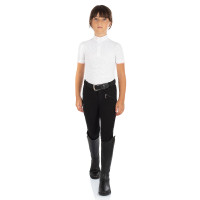 Pantalon Kasumi enfant en matériau stretch Equestro Noir