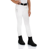 Pantalon jodhpur enfant Leilani en matériau stretch Equestro Blanc