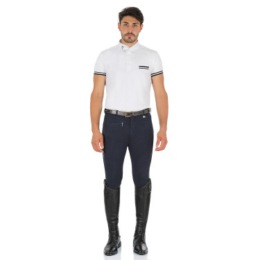 Pantalon homme Zeus avec grip genou en coton stretch Equestro Pantalon homme Zeus avec grip genou en coton stretch Equestro