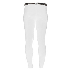 Pantalon homme Zeus avec grip genou en coton stretch Equestro Blanc