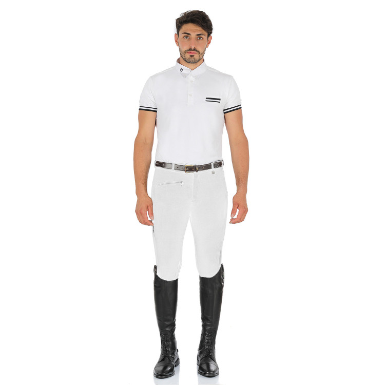 Pantalon homme Zeus avec grip genou en coton stretch Equestro Pantalon homme Zeus avec grip genou en coton stretch Equestro