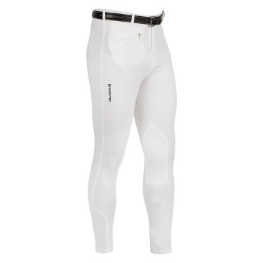 Pantalon homme Urano en coton stretch Equestro Blanc Pantalon homme Urano en coton stretch Equestro Blanc