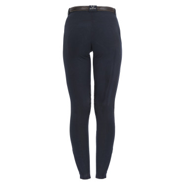 Pantalon femme Selene avec grip genou en coton stretch Equestro Pantalon femme Selene avec grip genou en coton stretch Equestro