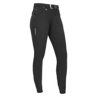 Pantalon femme Race en coton stretch Equestro Noir