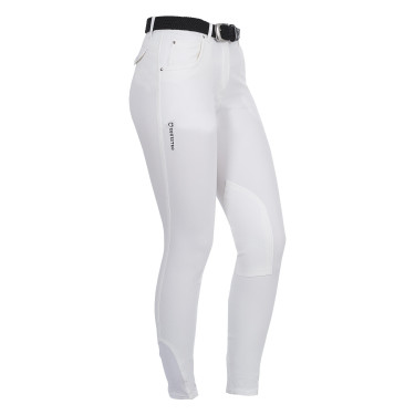 Pantalon femme Race en coton stretch Equestro Pantalon femme Race en coton stretch Equestro