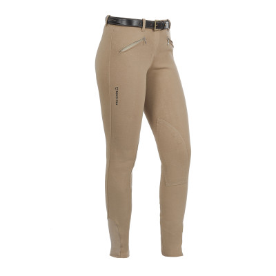 Pantalon femme Demetra en coton stretch Equestro Beige