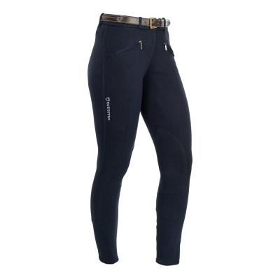 Pantalon femme Demetra en coton stretch Equestro Marine