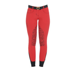 Pantalon femme avec grip genou en tissu technique Xeni Equestro