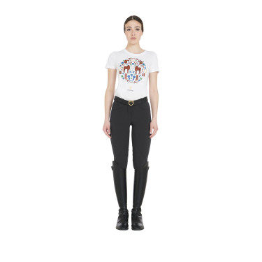 Pantalon femme avec grip genou en tissu technique Clio Equestro Pantalon femme avec grip genou en tissu technique Clio Equestro