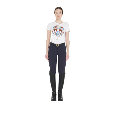 Pantalon femme avec grip genou en tissu technique Clio Equestro Pantalon femme avec grip genou en tissu technique Clio Equestro