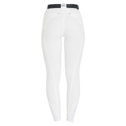 Pantalon femme avec grip genou en tissu technique Clio Equestro Blanc